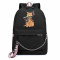 Рюкзак с Котиком черный с цепью №2