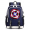 Рюкзак Первый мститель (Captain America) синий с USB-портом №5