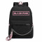 Рюкзак Black Pink черный с цепью №5