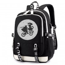 Рюкзак Инопланетянин (E.T. The Extra-Terrestrial) черный с USB-портом №2