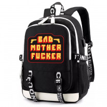 Рюкзак Криминальное чтиво (Pulp Fiction) черный с USB-портом №3