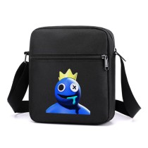 Сумка через плечо Синий радужный друг Blue (Rainbow Friends) черная №3