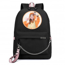 Рюкзак TWICE черный с цепью №2