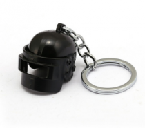 Брелок в виде Каски 3-го ур. из игры Pubg (3,7 см.) (чёрная)