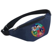 Поясная сумка Юные титаны (Teen Titans GO) синяя №2