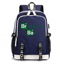 Рюкзак Во все тяжкие (Breaking Bad) синий с USB-портом №5
