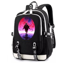 Рюкзак Смерть - Кот в сапогах (Puss in Boots) черный с USB-портом №1