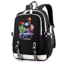 Рюкзак Мстители (Avengers) черный с USB-портом №10