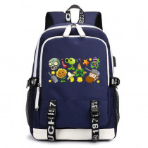 Рюкзак Растения против зомби (Plants vs Zombies) синий с USB-портом №1