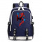 Рюкзак Человек паук (Spider man) синий с USB-портом №3