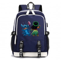 Рюкзак Лило и Стич синий с USB-портом №4