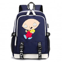 Рюкзак Стьюи Гриффин (Family Guy) синий с USB-портом №5