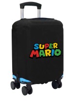 Чехол на чемодан S - Марио (Mario) черный №1