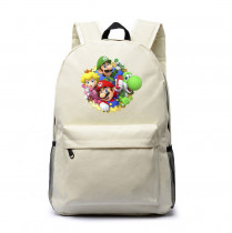 Рюкзак герои Марио (Mario) белый №6