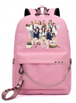 Рюкзак TWICE розовый с цепью №3