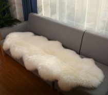 Шерстяной ковер белый (70х200см) 