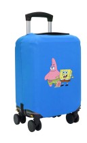 Чехол на чемодан L - Губка Боб (Sponge Bob) синий №1