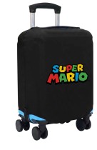 Чехол на чемодан M - Марио (Mario) черный №1
