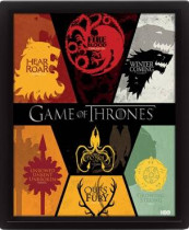 Game of Thrones (Sigil) / 3D постер Игра престолов (Гербы)