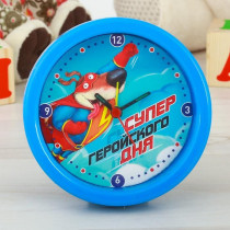 Часы будильник "Супер геройского дня", 10 см