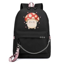 Рюкзак мухомор черный с цепью №1