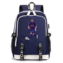 Рюкзак Лионель Месси (Lionel Messi) синий с USB-портом №1