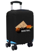 Чехол на чемодан S - Баскетбол (Basketball) черный №2