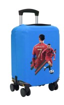 Чехол на чемодан M - Криштиану Роналду (Cristiano Ronaldo) синий №2