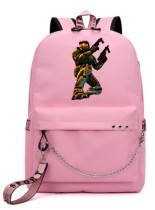 Рюкзак Мастер Чиф (HALO) розовый с цепью №3
