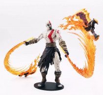 Фигурка Кратоса с Огненными клинками Афины - Kratos Flame Blades in Athena