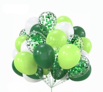 Набор воздушных шаров с блестками (30шт зеленый)
