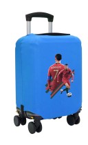 Чехол на чемодан L - Криштиану Роналду (Cristiano Ronaldo) синий №2
