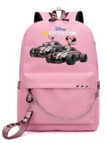 Рюкзак команда Мнни Маус и Дейзи Дак (Disney Speedstorm) розовый с цепью №2