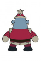 Мини-фигурка Робо-Санта непослушный от Kidrobot 15 см.