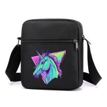 Сумка через плечо с Единорогом (Unicorn) черная №1