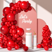 Большой набор воздушных шаров (110шт красный)