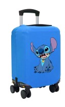 Чехол на чемодан M - Стич (Stitch) синий №1