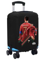 Чехол на чемодан S - Криштиану Роналду (Cristiano Ronaldo) черный №2