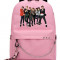Рюкзак BTS розовый с цепью №6