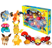 Большой набор покеболов с покемонами 6 шт.