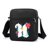 Сумка через плечо BTS черная №3