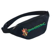 Поясная сумка Зверополис черная №1