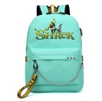 Рюкзак Шрек (Shrek) бирюзовый с цепью №1