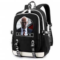 Рюкзак Хитмен (Hitman) черный с USB-портом №2