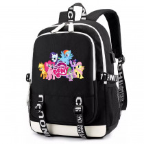 Рюкзак Маленькие пони (Little Pony) черный с USB-портом №2