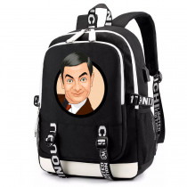 Рюкзак Мистер Бин (Mr. Bean) черный с USB-портом №2