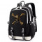 Рюкзак Пираты Карибского моря черный с USB-портом №1