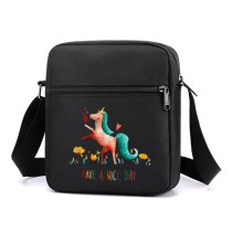 Сумка через плечо с Единорогом (Unicorn) черная №4