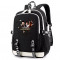 Рюкзак Сверхъестественное (Supernatural) черный с USB-портом №3