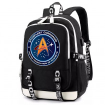 Рюкзак Звёздный путь (Star Trek) черный с USB-портом №3